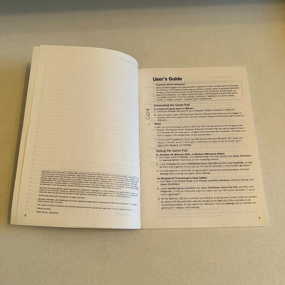 Microsoft SideWinder Gamepad USB Retro Gaming Controller with Manual - Picture 15 of 15